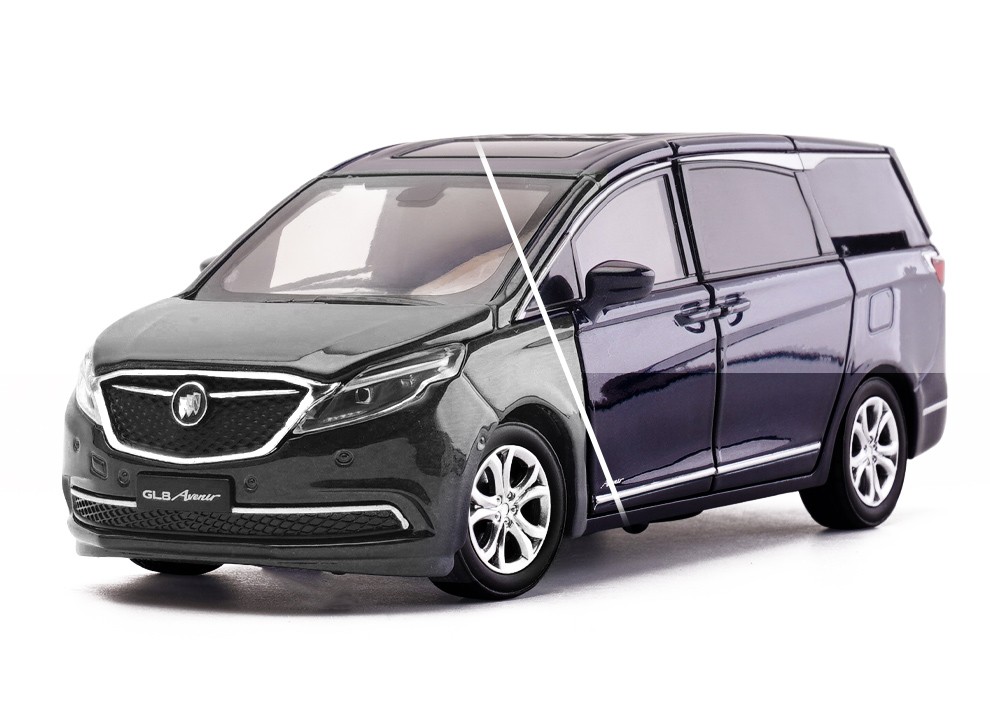 别克gl8商务车合金仿真汽车模型玩具车回力声光开门收藏摆件 别克gl8