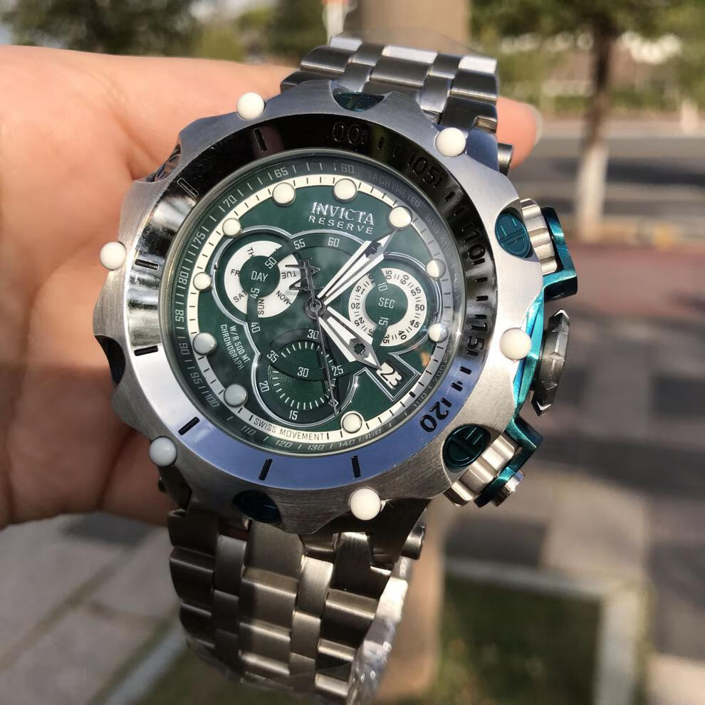 因维克塔手表 因维克塔invicta多功能石英手表 镂空精钢防水时尚大