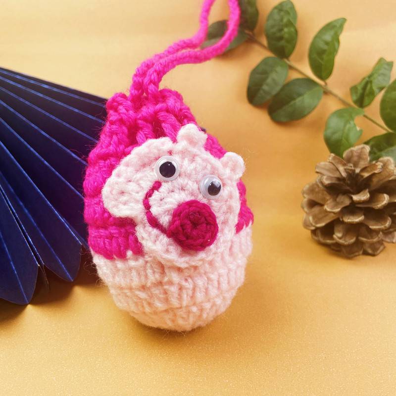 立夏蛋兜小鸡蛋袋兜蛋网立夏端午节幼儿园儿童蛋袋纯手工编织毛线小孩