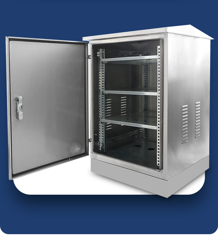 户外防雨不锈钢网络机柜落地室外防水监控设备箱功放交换机弱电柜
