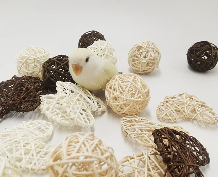鹦鹉玩具藤球彩色鹦鹉藤球小玩具天然磨牙鸟用品具玄凤虎皮牡丹鹦鹉啃