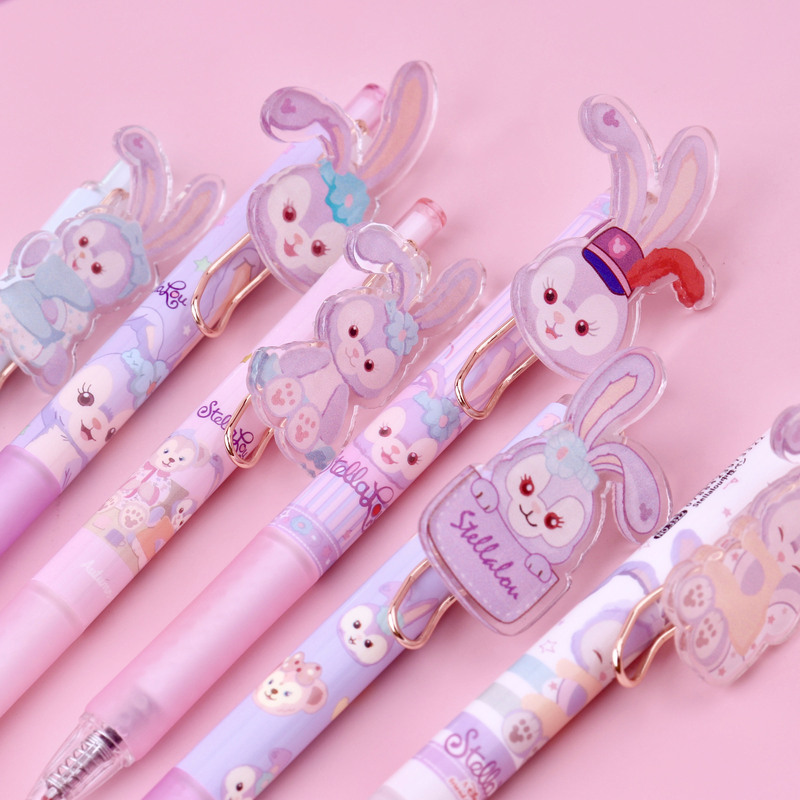 zanyang 网红星黛露限定笔迪士尼文具可爱高颜值按动笔ins少女心黑色