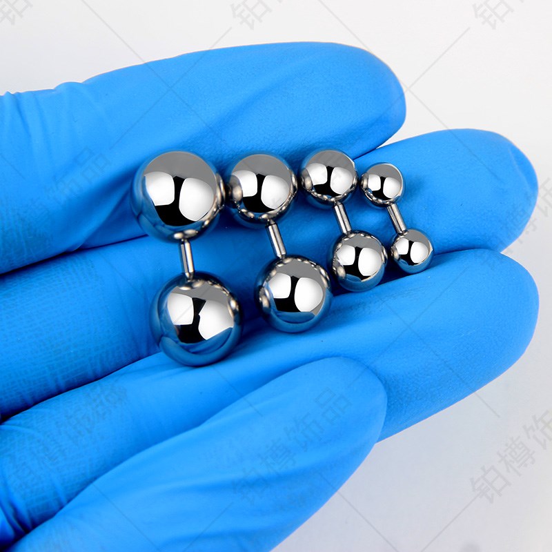 liyan阴环男 冠状沟环钛钢性阴钉直杆系带钉系带环大球乳环乳钉pa环性