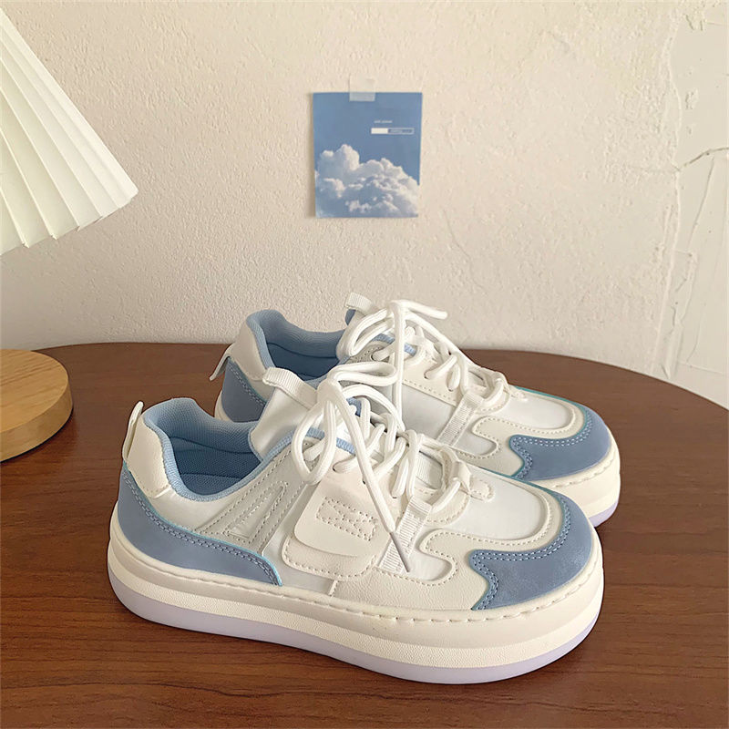 觅夕海盐鞋宽头胖头鞋子女学生日系原宿风春夏天春款休闲运动板鞋大头