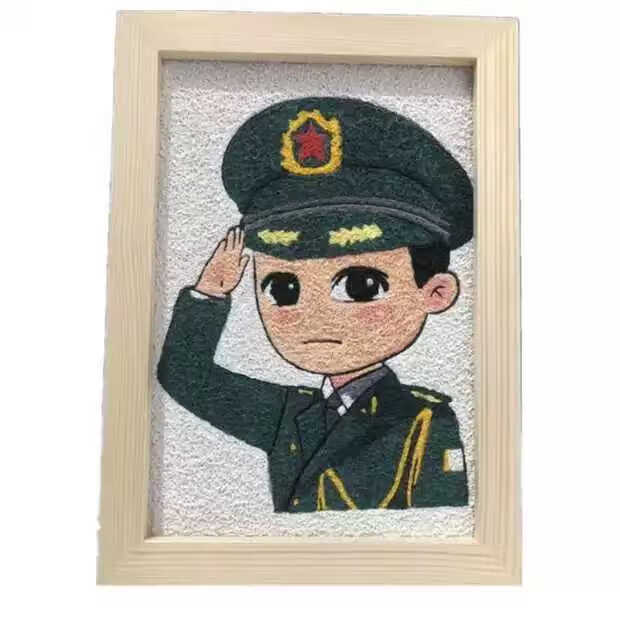 梦不落欢庆国庆十一盛世中华创意手工diy纸浆画材料包集