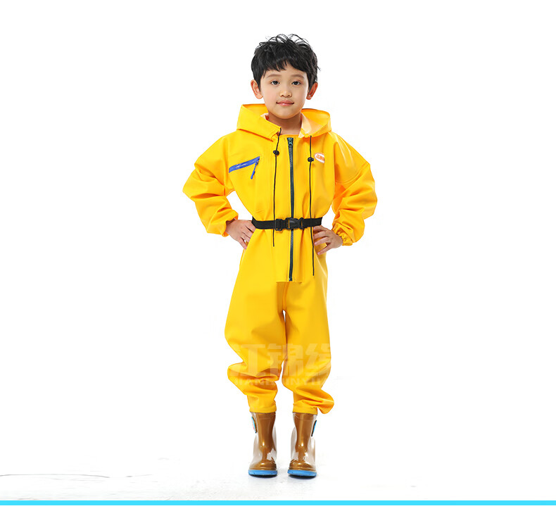 儿童雨衣防水服连体雨裤身下水裤幼儿园防水男女小孩玩水衣服赶海雨鞋