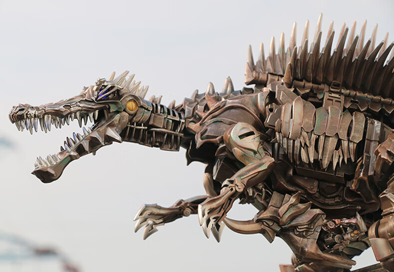 儿童变形玩具放大版合金版蔑视模型05钢索恐龙 男孩礼物 现货 bs-02破