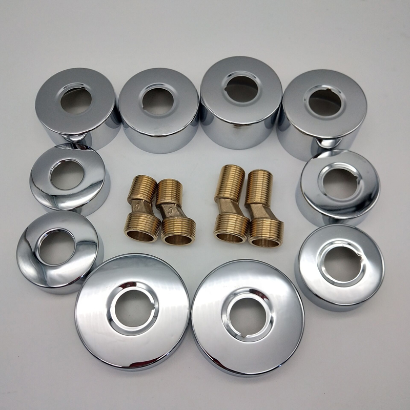 6分不锈钢装饰盖花洒淋浴冷热水龙头遮丑盖加大加高加深加厚铜螺 普通