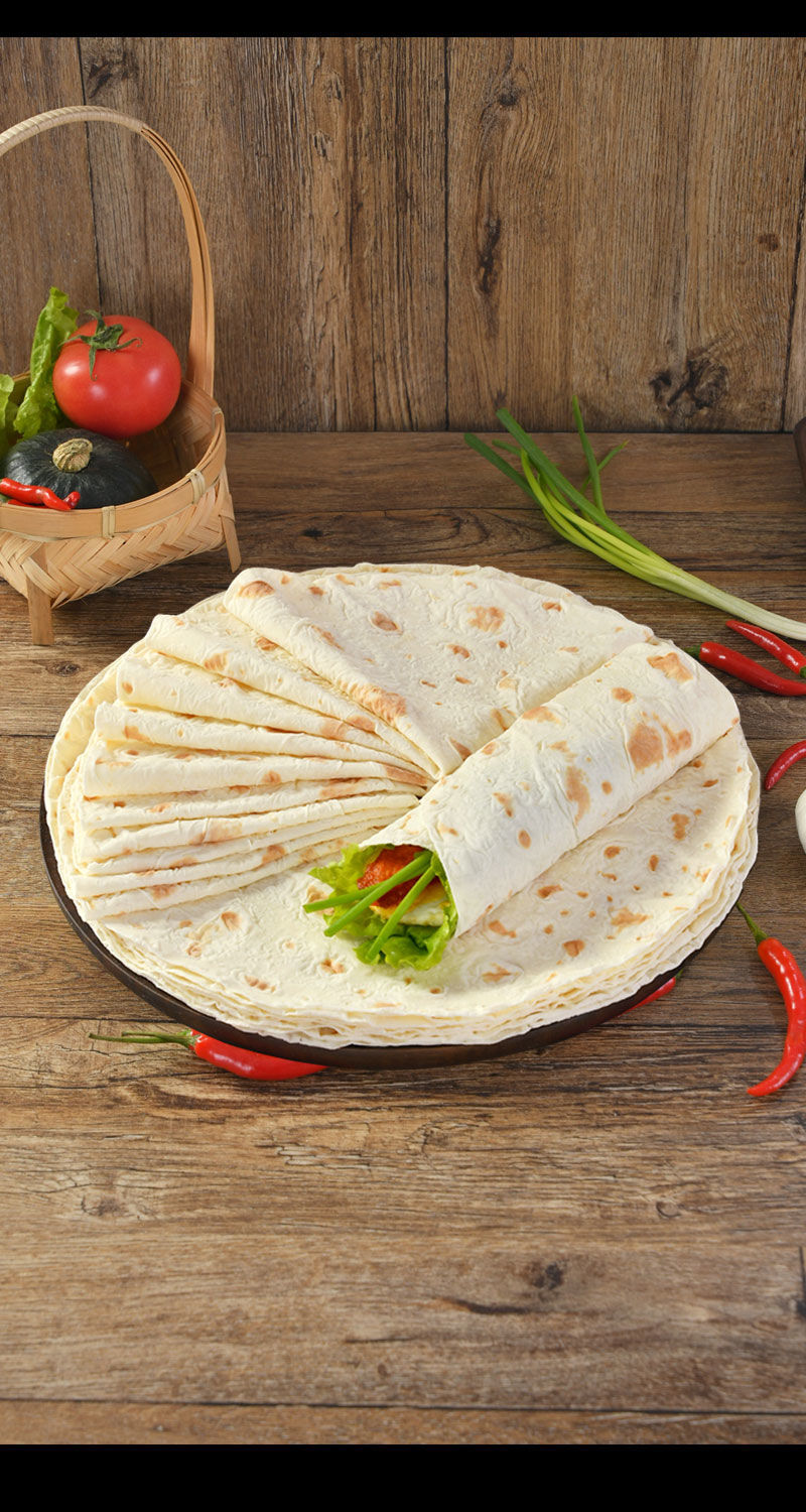 山东手工单饼烙馍烙饼卷饼煎饼烤肉饼手抓饼鸡肉卷饼馒头早餐速食 龙