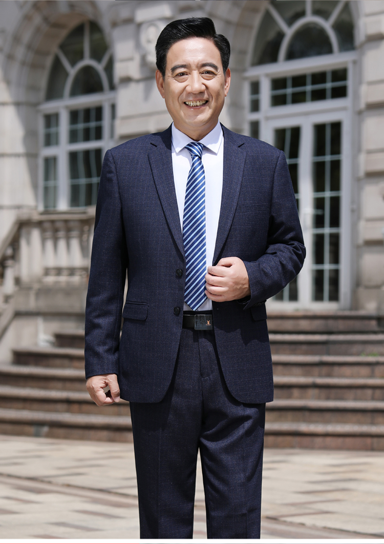 海澜优选海澜之家旗下品牌爸爸西装套装中老年西服男士正装中年人喜父