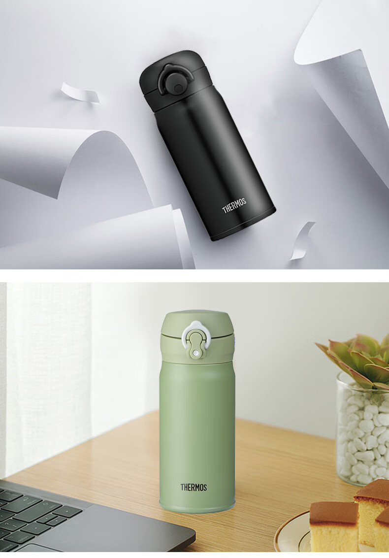 日本进口thermos膳魔师不锈钢保温杯超轻便携大容量保冷水杯男女