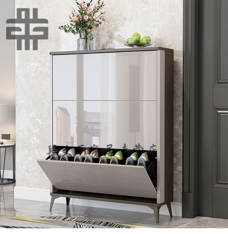 彬蔚 斜插式鞋柜翻斗式鞋柜新款2020收纳家用进门口大容量户型玄关