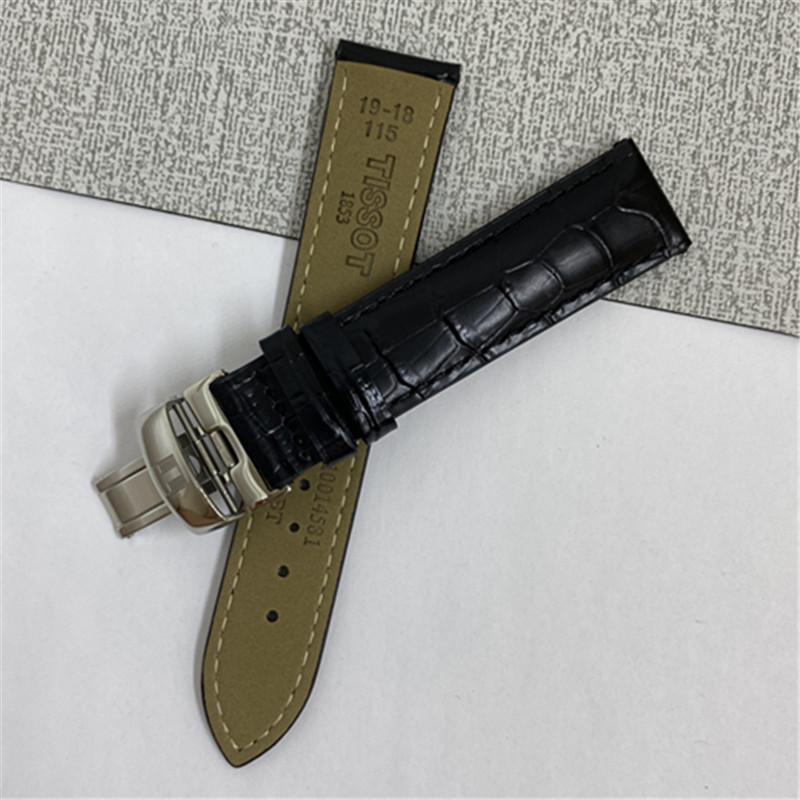 适配天梭原装1853力洛克t41手表带t006407b真皮海星俊雅t461表带男女