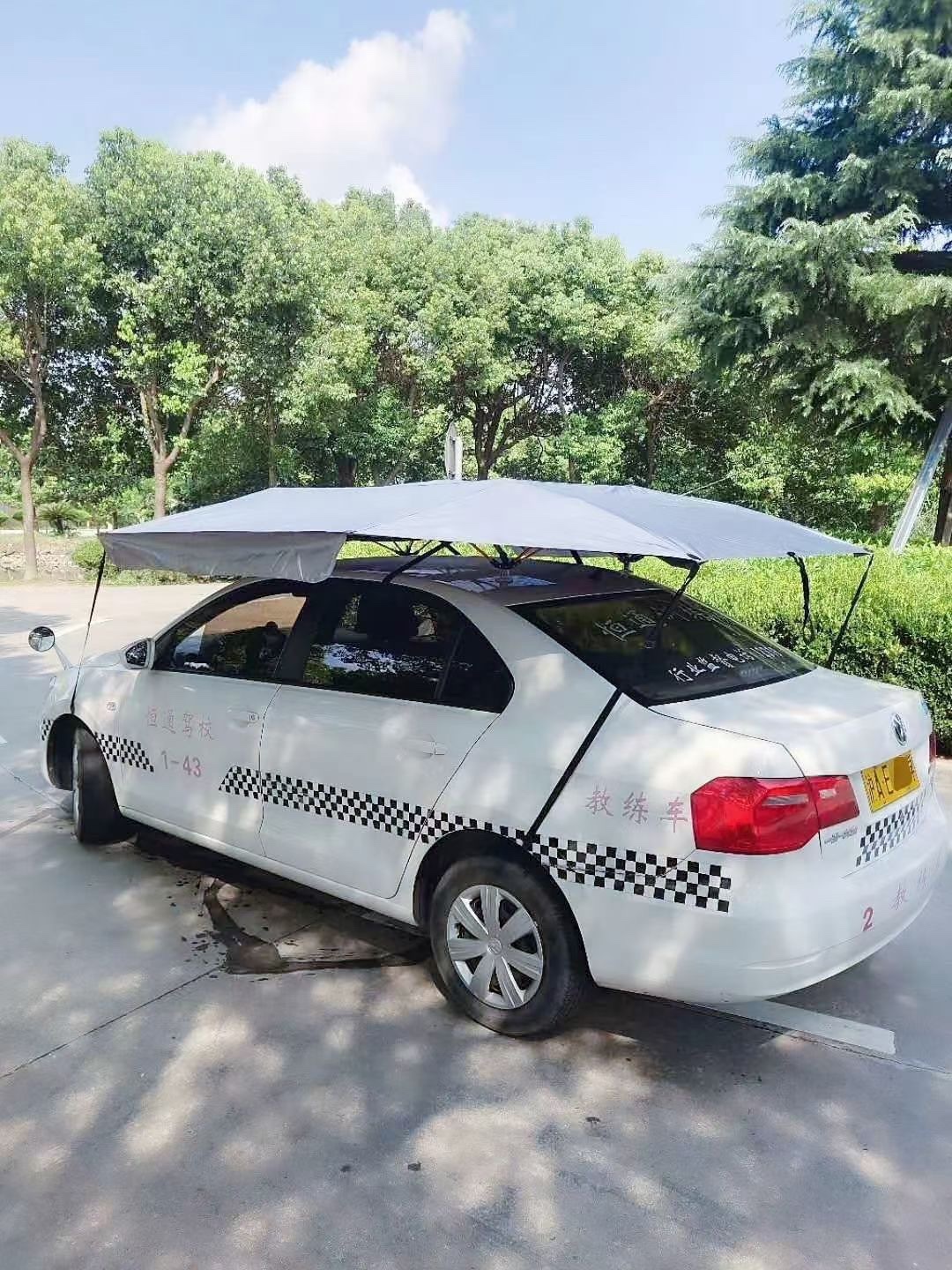 教练车遮阳伞驾校专用遮阳挡雨伞车顶防晒遮阳篷雨伞迷彩款太阳伞