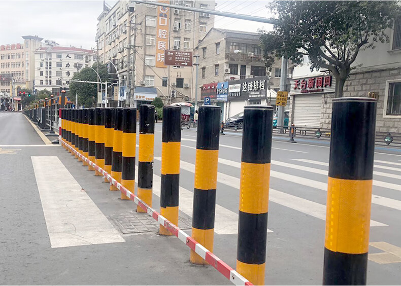 劲胜 警示柱红白反光防撞警示柱分流隔离挡车桩路口柱