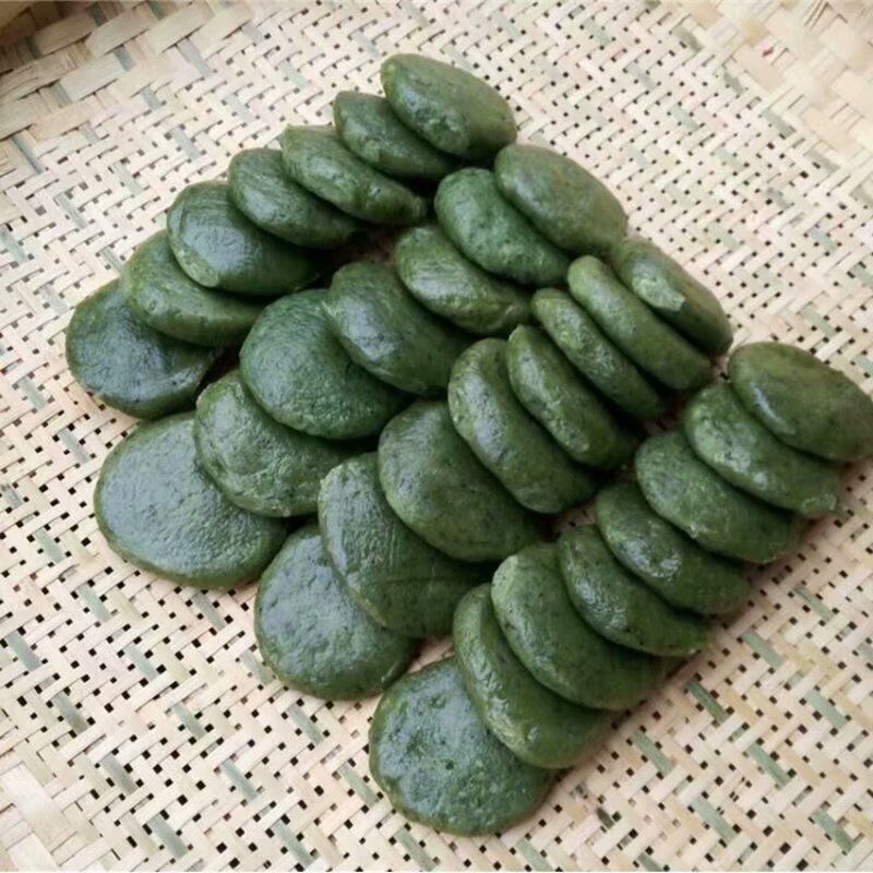 湖南土特产蒿子粑粑 蒿草粑粑 清明果 500g真空包装现做现发 无馅蒿子