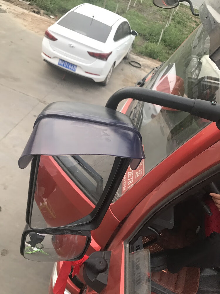 不舍天真大货车雨眉后视镜倒车反光镜雨挡豪沃解放jh6j6p乘龙欧曼雨眉