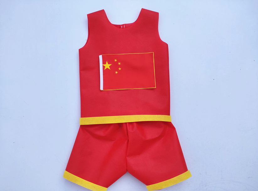 時裝潮服幼兒園小孩子手工diy製作服裝創意環保親子秀材料衣服愛國