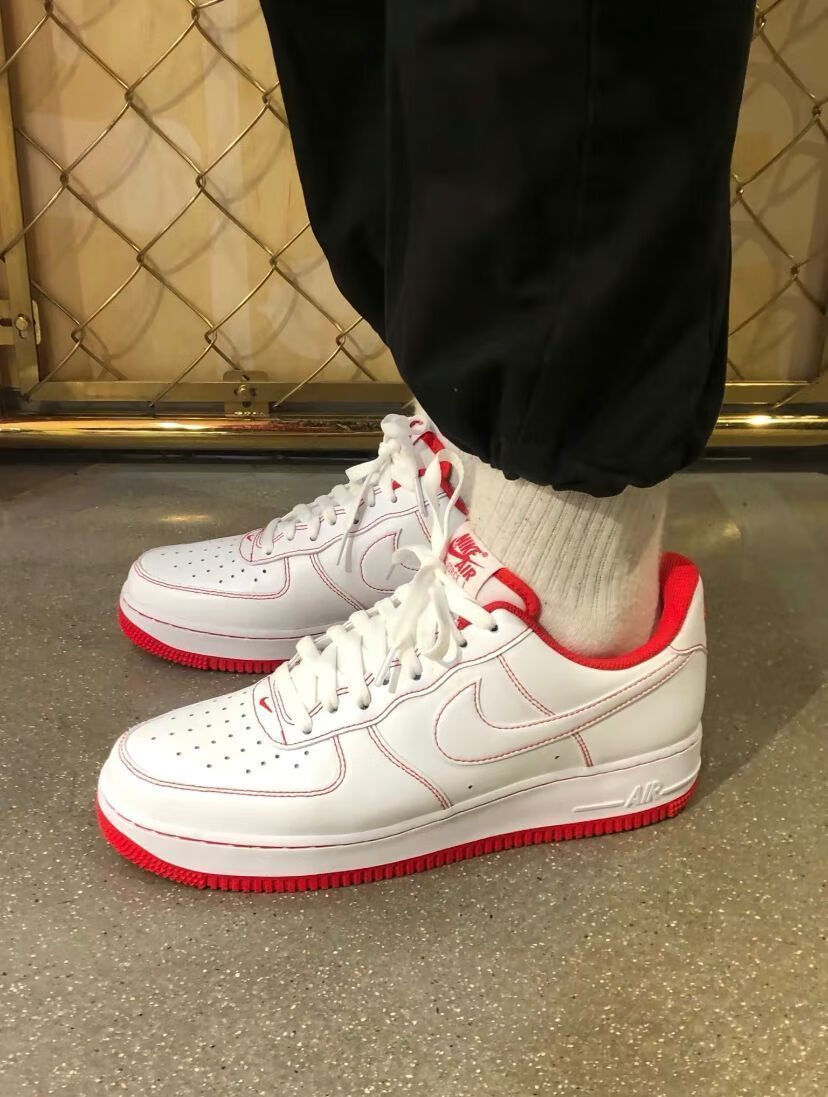 af1空军一号纯原黑白权志龙四钩经典白黑色腰果花男女小白鞋板鞋 af1