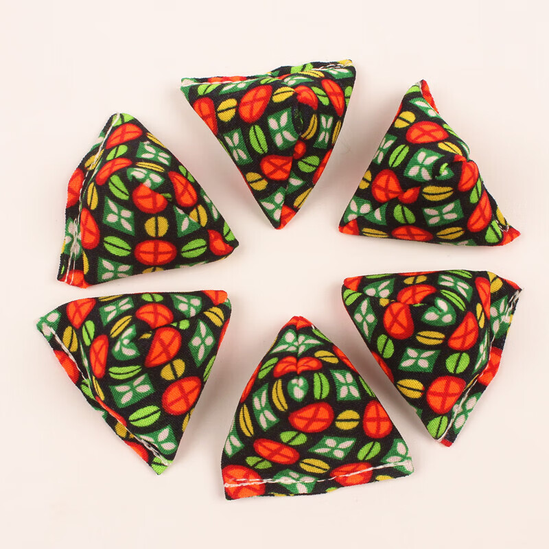 儿童三角形小沙包幼儿园抓石子小学生子游戏玩具儿童三角形小沙包幼儿