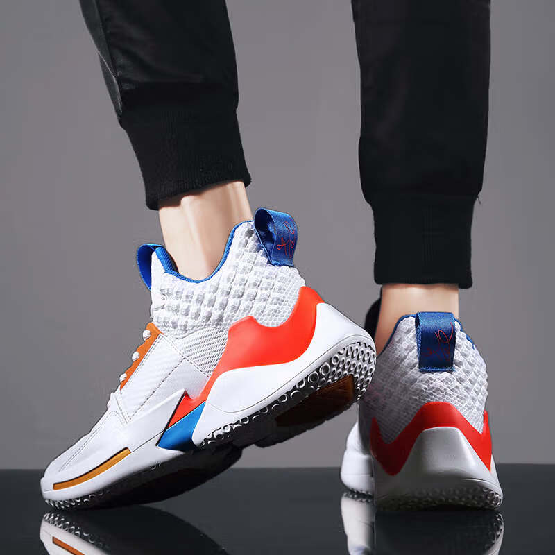 耐ke威少3代实战aj篮球鞋低帮男女学生球鞋雪花白灰全迷彩战靴 官网鞋