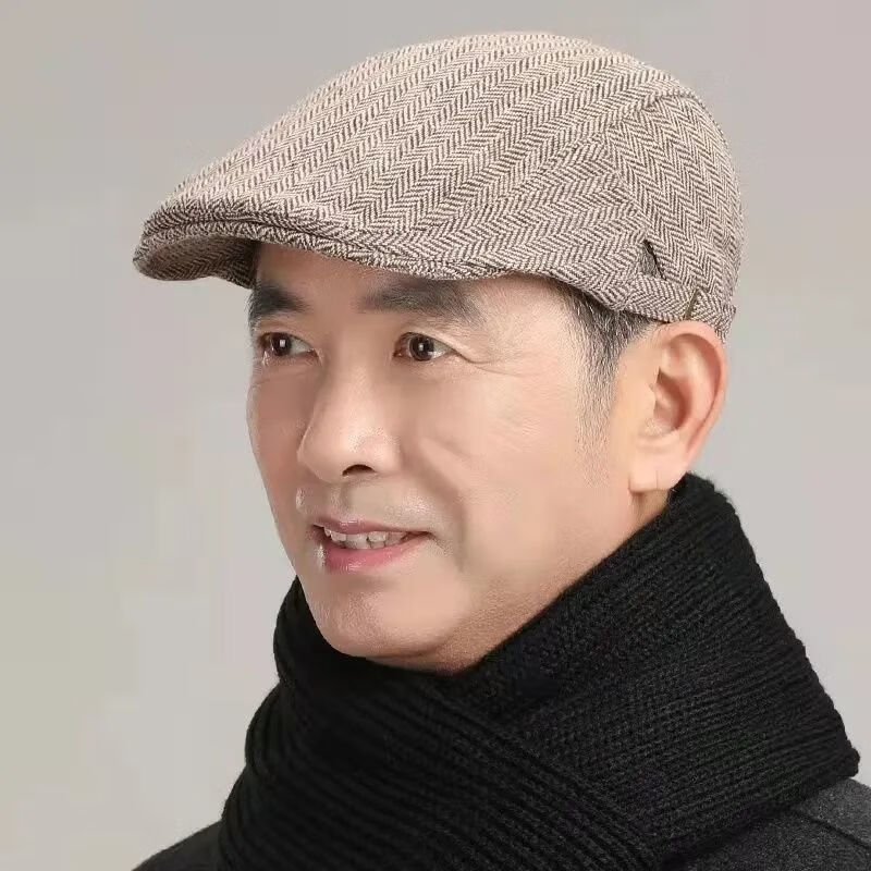 中年老人帽子春秋中老年人男式爸爸男帽老年人秋季老头男秋天男士帽子
