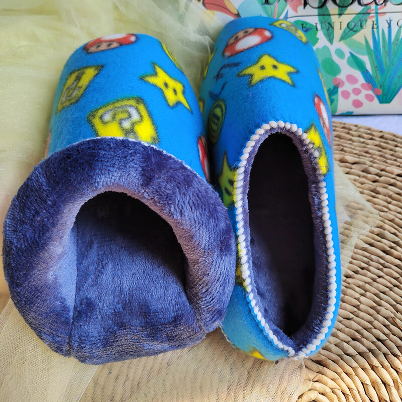 国潮多运动走路鞋手工鞋内胆海棉飞机帮法兰绒拖鞋帮冬季棉鞋帮子内衬