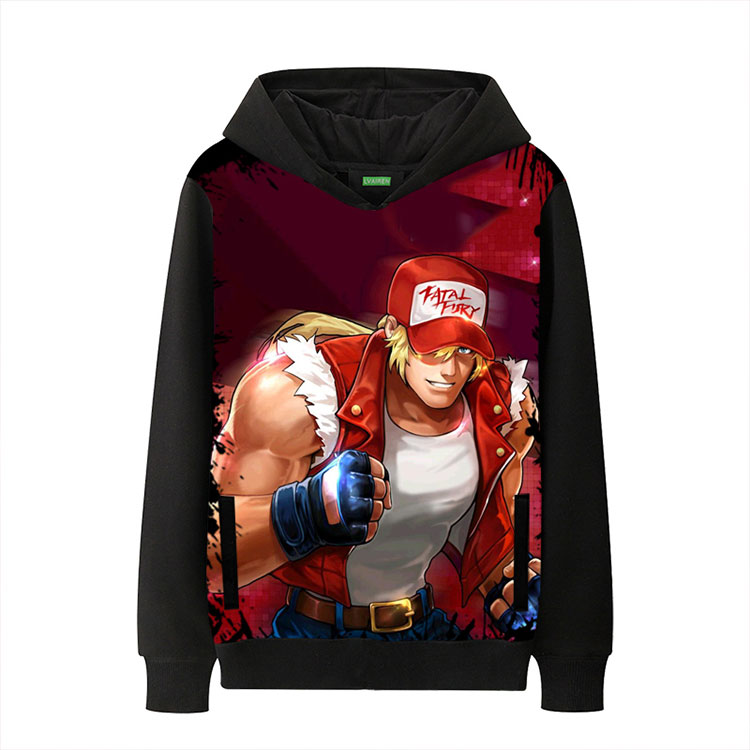 八神庵大蛇拳皇卫衣男潮港风男生原宿外套男开衫拉链带帽衣服 拉链1