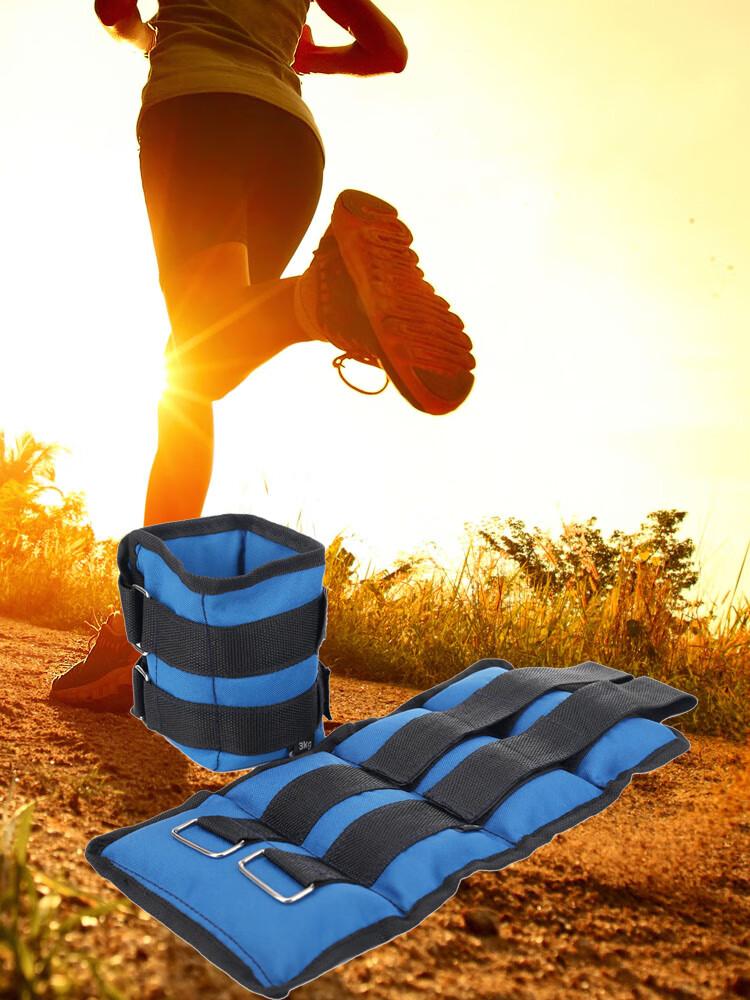 沙袋绑腿 跑步学生负重装备儿童2/3kg绑手腕绑脚沙袋 铁砂6kg【一对总