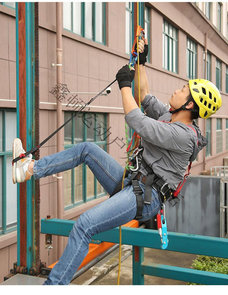 高空作业套装攀岩工具蜘蛛人装备阿尔纳斯右手自动上升器手式爬绳器
