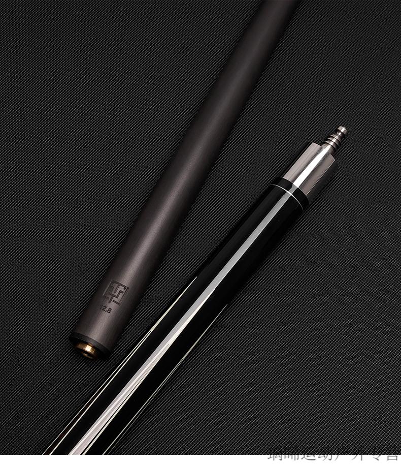 ty黑科技大头台球杆黑科技前节ty台球杆大头碳纤维前肢中式黑八碳能量