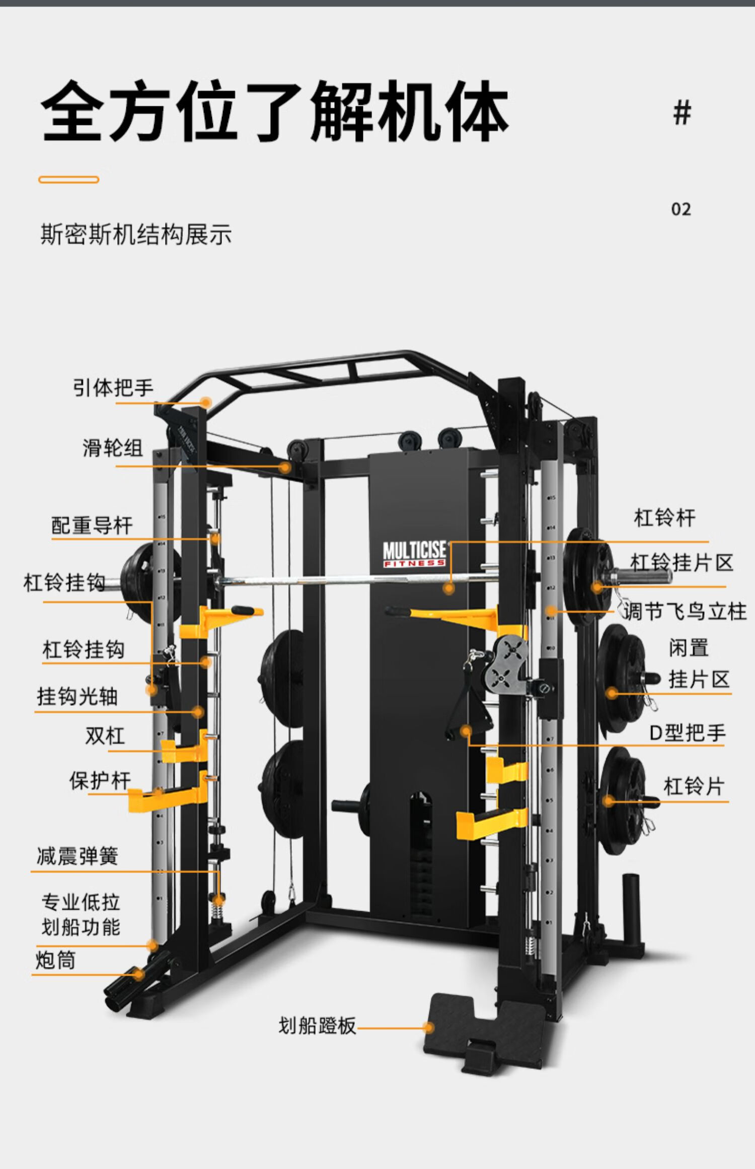 商用龍門架健身器材家用史密斯機深蹲臥推架多功能器械綜合訓練器套餐