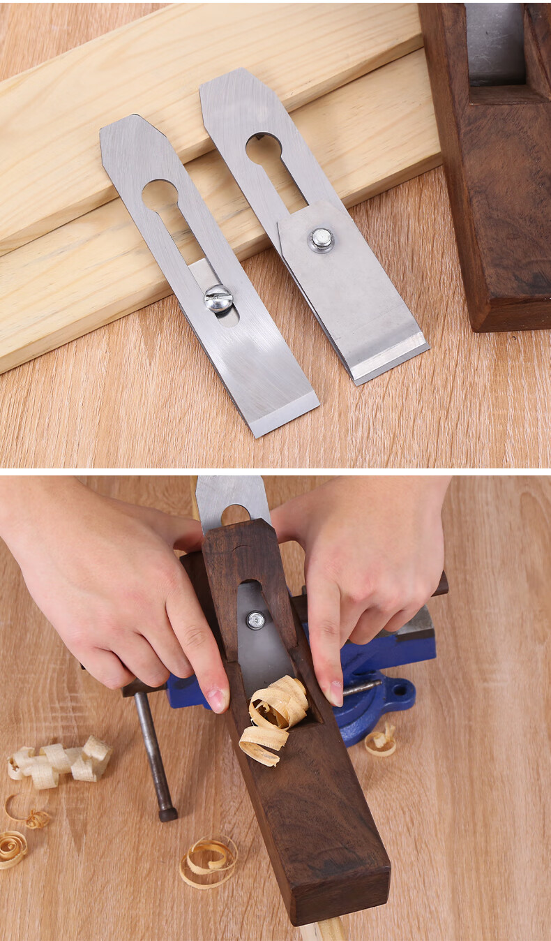 木工木匠手工专用刨刃刨铁铇刀 51mm刨刀(高硬锋钢) 51mm刨盖【图片
