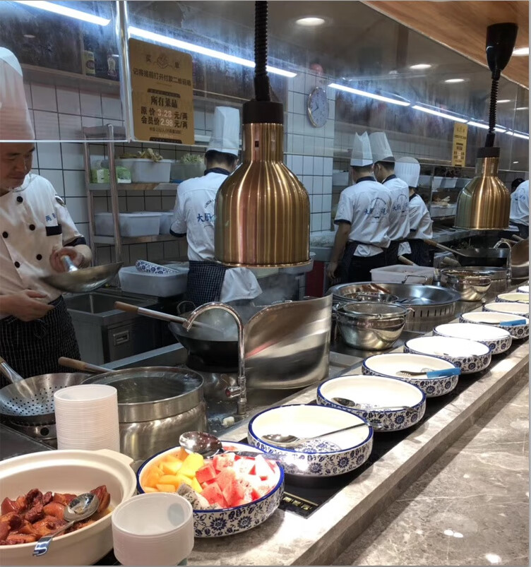 电热盘热饭菜定制嵌入式自助餐加热板保温板快餐保温台保温板保温灯