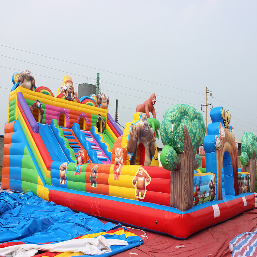 大型充气城堡室内外蹦儿童蹦滑滑梯户外摆摊商场万达活动淘气堡 定制