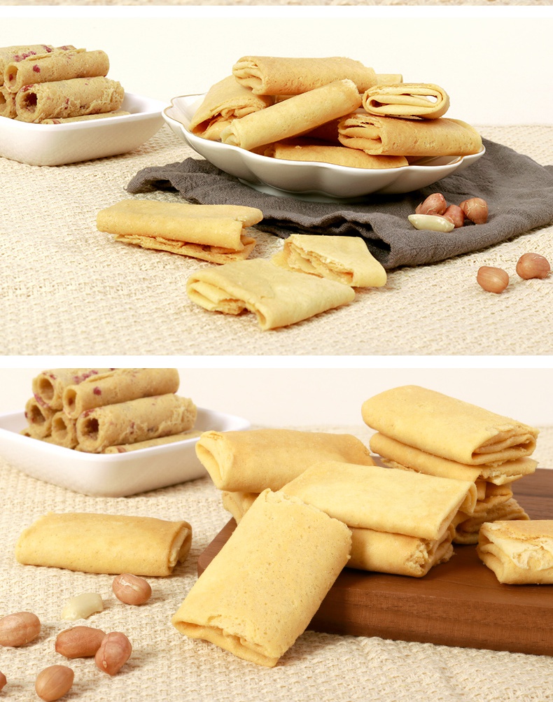 黄但记 椰丝凤凰卷饼干454g铁罐礼盒装 椰蓉凤凰卷铁罐装454g