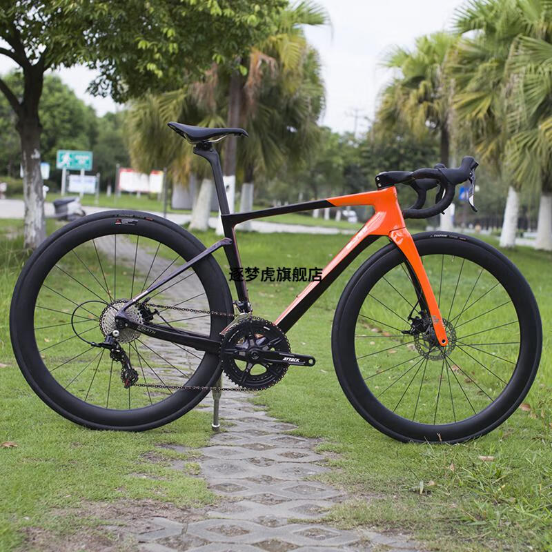 2022新款精灵公路车碳纤维碟刹车架24速自行车整车ees一体把综合赛车