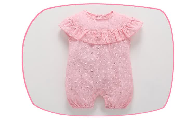 屁衣超洋气百天三四个月满月女婴儿双胞胎衣服夏装公主女宝宝可爱夏天