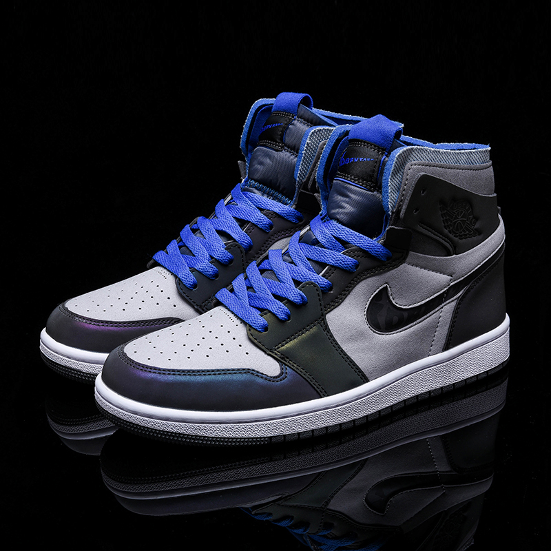 官网大巴黎女鞋联名高帮夏季休闲板鞋休闲鞋男 aj高帮黑橙扣碎an 赠