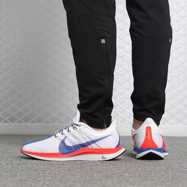 高品质登月35x飞马跑步鞋zoom苏炳添男女马拉松休闲运动鞋潮白蓝