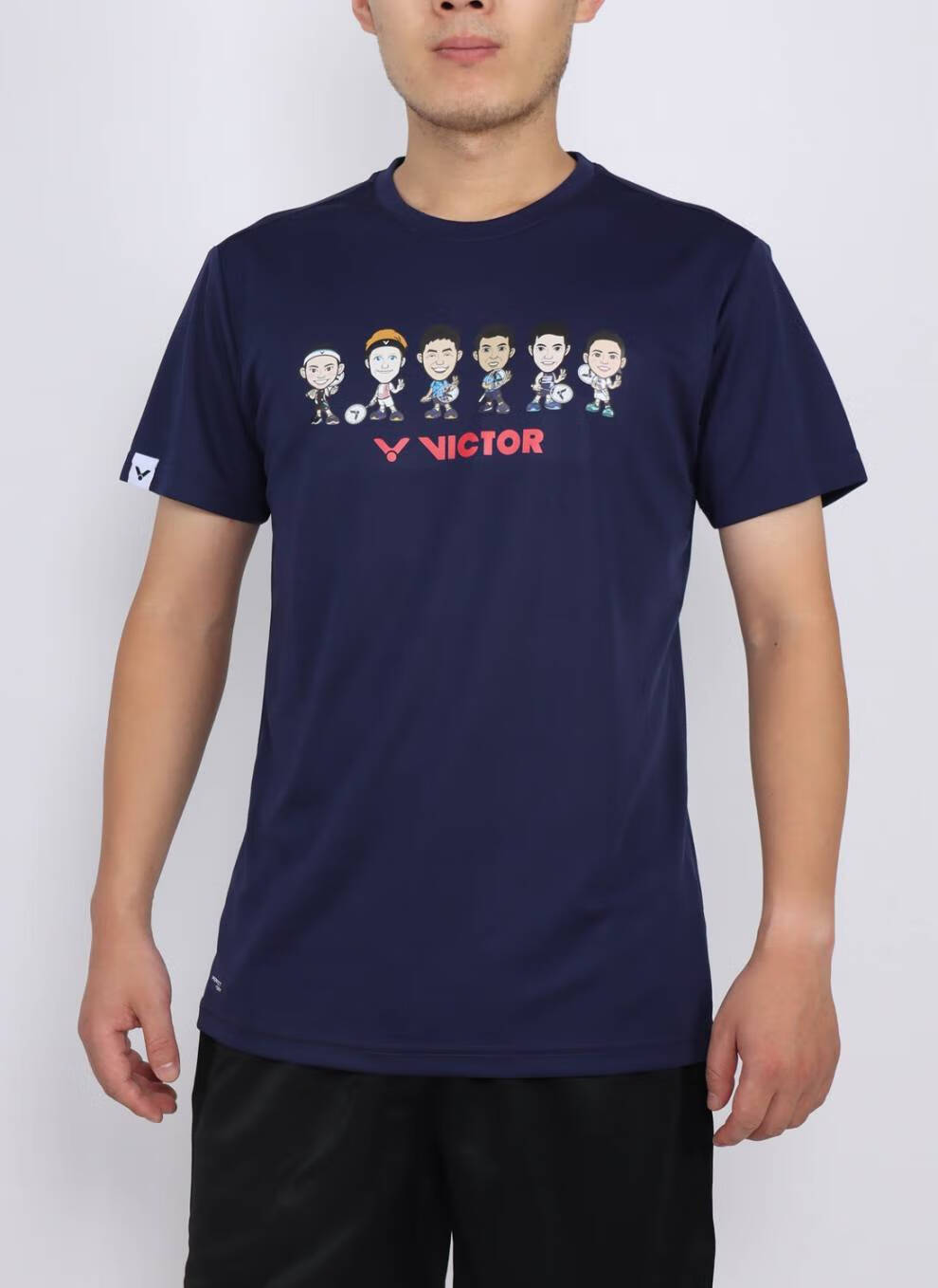 维克多羽毛球服 速干victor胜利羽毛球服男女款维克多90027短袖t恤