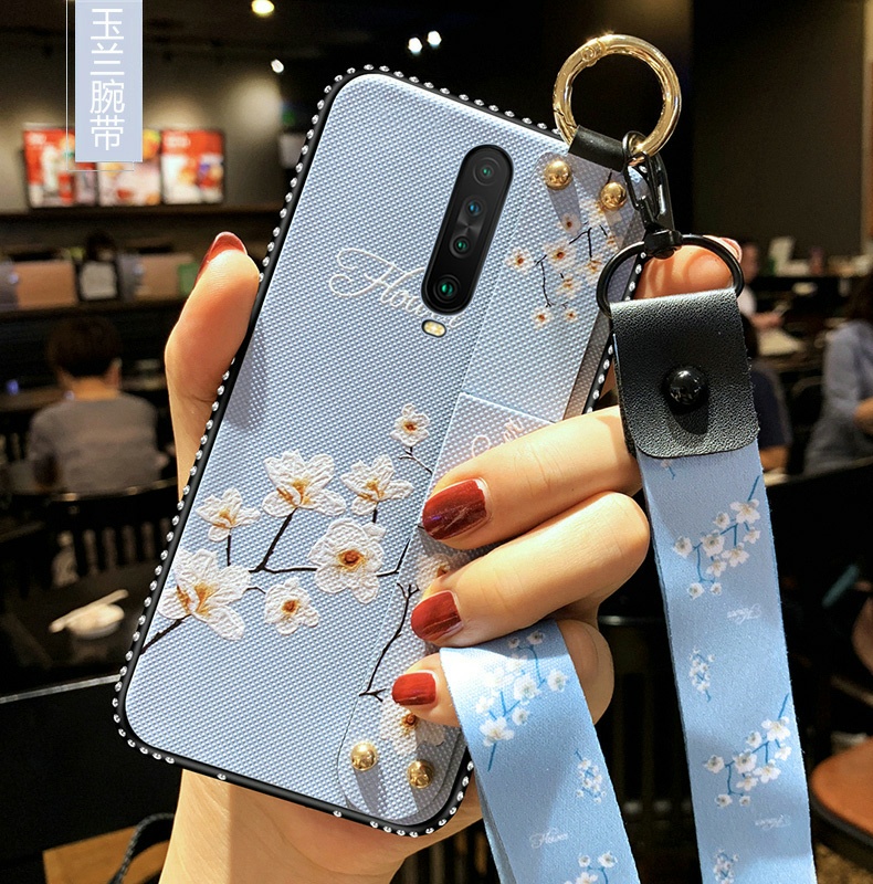 捷威丘红米k30手机壳k305g版腕带保护硅胶套小米redmik30全包防摔软壳