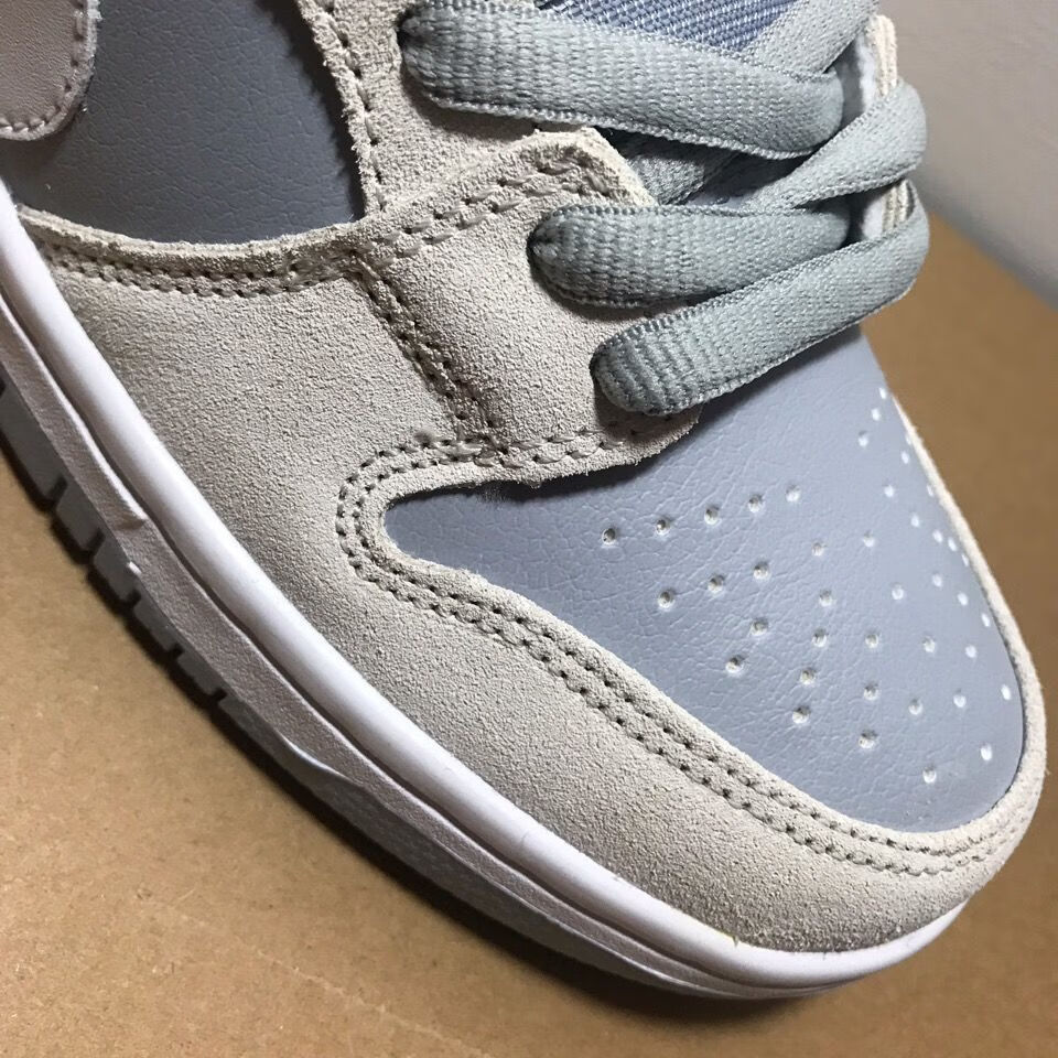 [纯原]dunk sb北极狐板鞋头层牛皮麂皮拼接男女情侣休闲鞋版正 北极狐