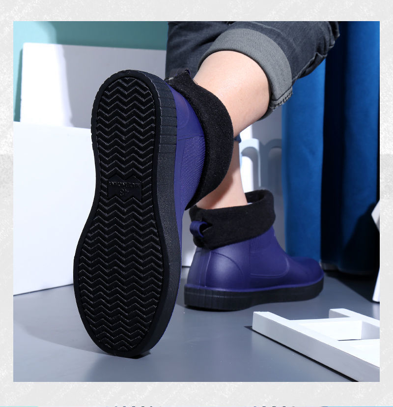 劳保雨鞋男士防臭防水鞋子短雨鞋雨靴雨水胶鞋男款靴牛筋底工作劳保套