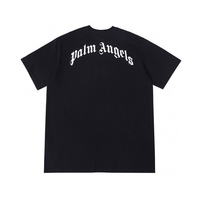 palmangels21ss夏季断头熊冰熊印花短袖ins男女情侣同款潮牌t恤藕色m