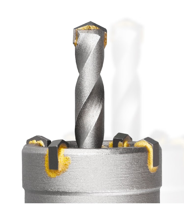 电锤墙壁开孔器钻头冲击钻打孔穿墙空心混凝土水管干打套装 开孔器(无