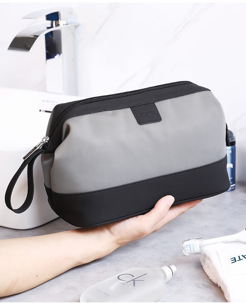 日本高档洗漱包男士出差商务旅行便携简约防水干湿分离化妆用品收纳包