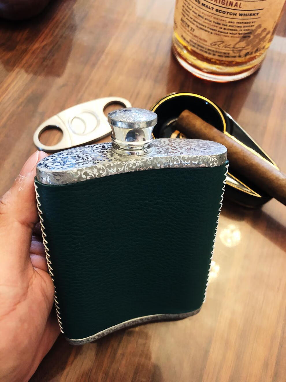 皇家雪兰莪锡器马来西亚雪兰莪锡器手工户外复古酒壶小酒壶随身便携式