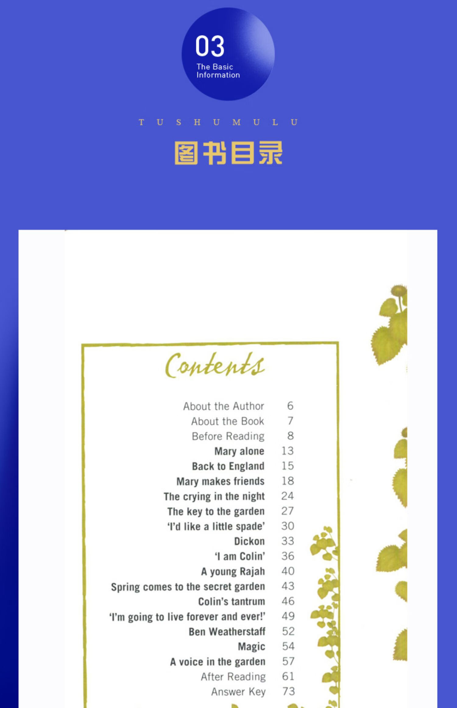 《【黑布林英语阅读】 秘密花园 初二年级 9 八年级/8年级 中学生趣味