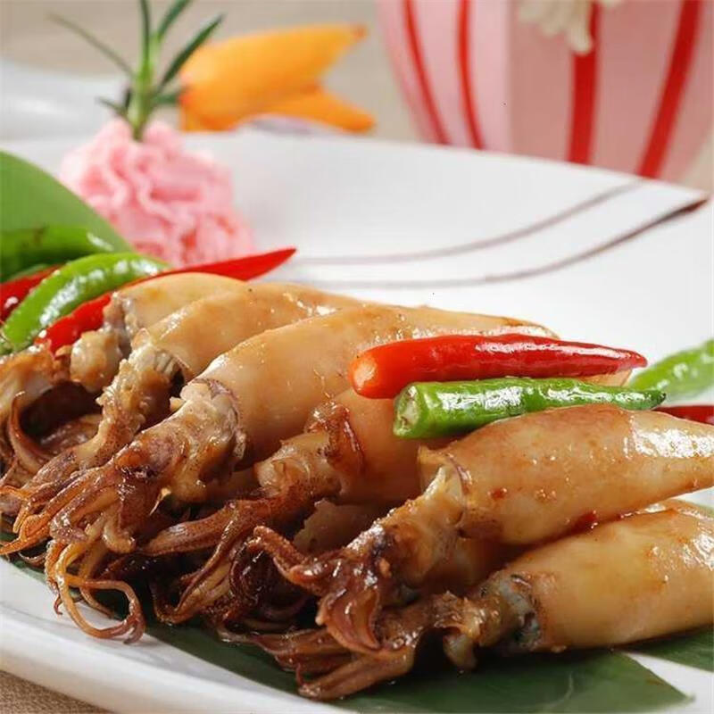 前笔管鱼海兔鲜活鱿鱼灯光鱿鱼一口管油管鱿鱼小管 3斤装【图片 价格